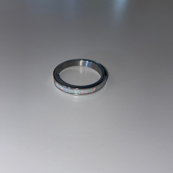 🦄Opal Silver Band Ring🦄 - Picture 1 of 3